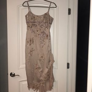 Light creamy pinkish Mandalay beaded dress
